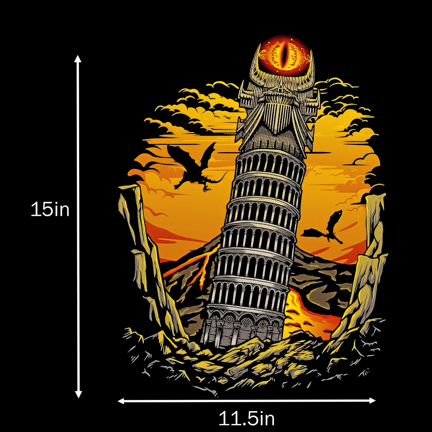 DENYVIO™ Eye of the Tower – Dark Fantasy Unisex Hoodie 👁️🔥