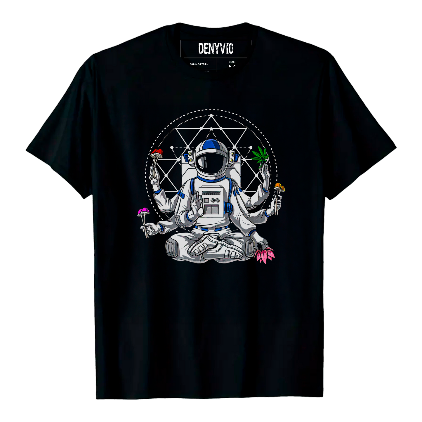 DENYVIO™ Space Monk – Psychedelic Astronaut T-Shirt