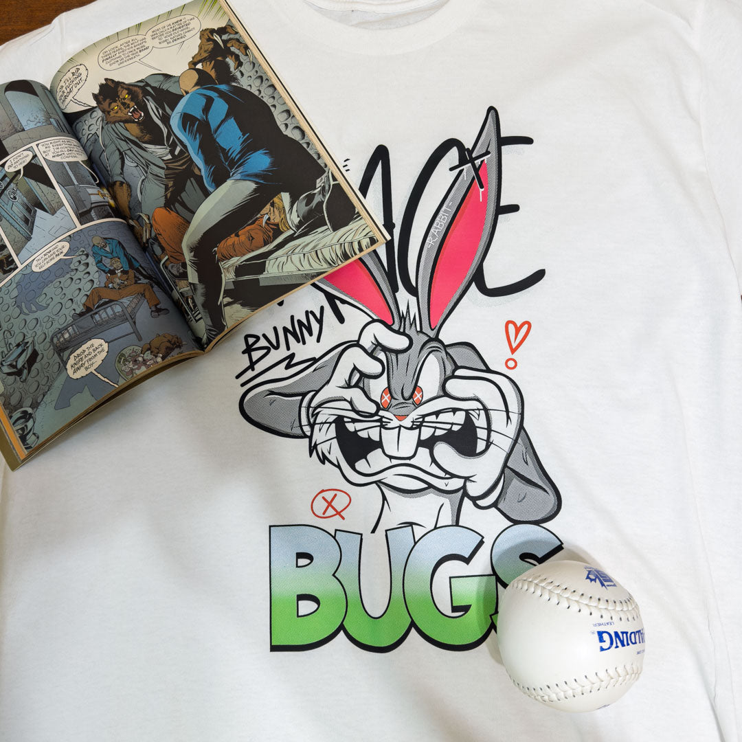 DENYVIO™ Rage Bunny – Glitched Bugs Parody T-Shirt