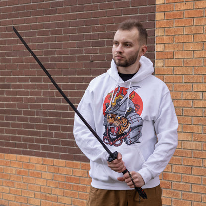 DENYVIO™ Samurai Tiger – Warrior Cat & Dragon Unisex Hoodie
