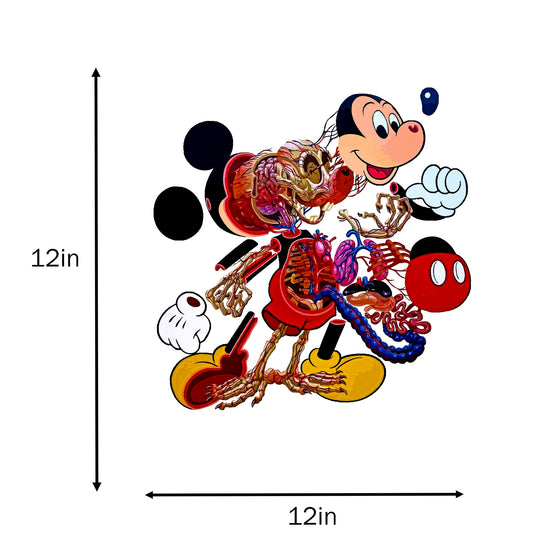 DENYVIO™ Mickey Dissected – Dark Parody Anatomy T-Shirt