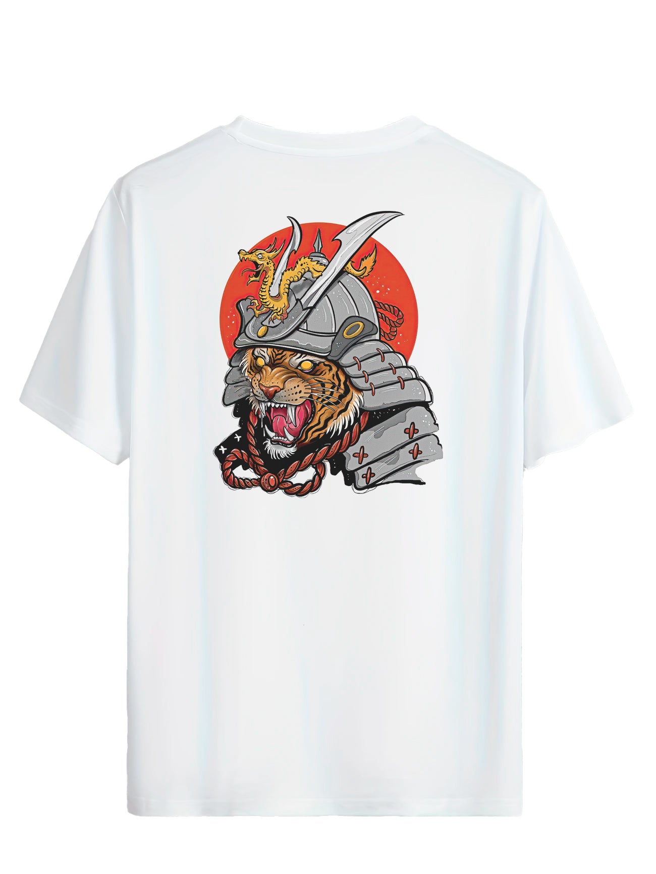DENYVIO™ Samurai Tiger – Warrior Cat & Dragon T-Shirt