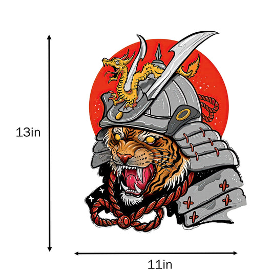 DENYVIO™ Samurai Tiger – Warrior Cat & Dragon T-Shirt